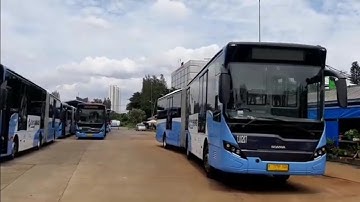 Articulated bus transjakarta