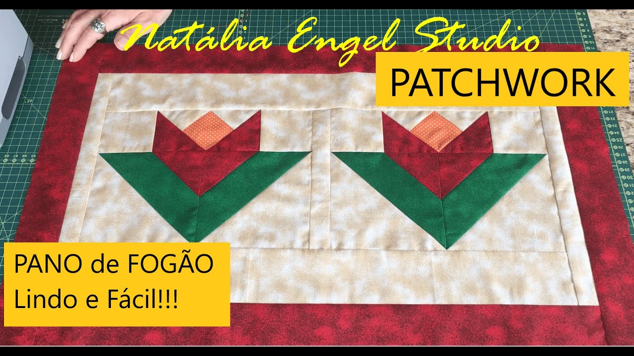 PANO de FOGÃO em PATCHWORK | Lindo e Fácil