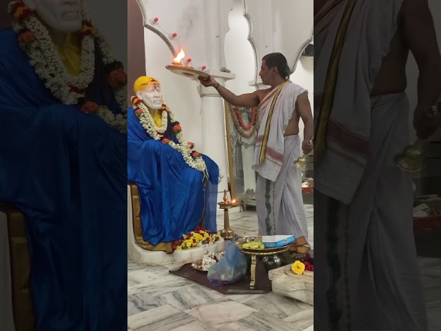 Aarti Darshan of Shri Shirdi Sai Baba from Malleshwaram, Bangalore. 29th July, 2022 class=