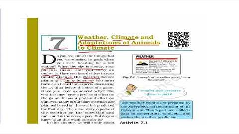NCERT/Class 7th/ Science / Ch 7 weather, climate & adaptations of animals to climate /part 1