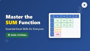 Excel SUM Function Tutorial: Master Adding Numbers in Excel for Beginners!