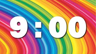 9:00 Rainbow Countdown Timer - No Sound