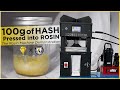 100g of hash pressed into ROSIN with Eli on The Rosin Machine by Access Rosin ®