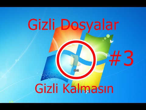 Gizli dosyalar nasıl görüntülenir Gizli dosyalar nasıl görüntülenir
