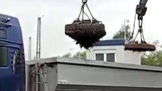 Dimet Scrap Magnet Loading Scrap At The Scrap Yard Munich, Germany 2019