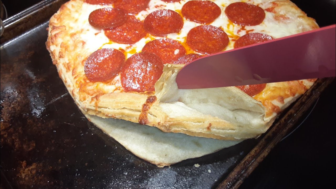 the New croissant pizza from Digiorno digiorno croissantpizza YouTube