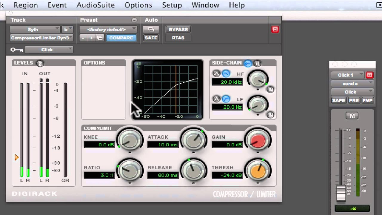 sidechain compression pro tools