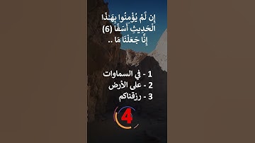 إختبر حفظك -  سورة الكهف  6- 8