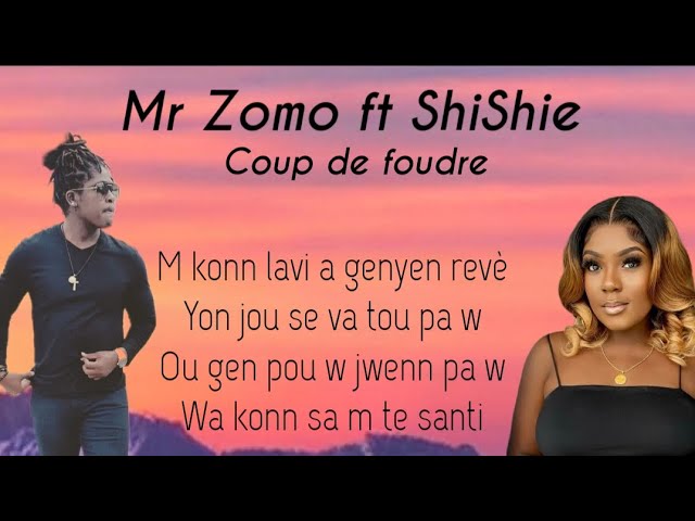 Coup de foudre - Mr Zomo ft ShiShie (lyrics video) #lyrics #zomo #shishie #tiktok #musique class=