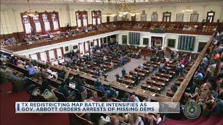 TX Redistricting Map Battle Intensifies As Gov. Abbott Orders Arrests Of Missing Dems