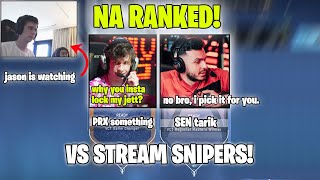 PRX something and Tarik duo in NA Ranked vs Stream Snipers | Valorant Best Moments