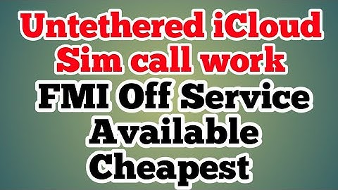 All iPhone iOS 13.6 untethered icloud bypass Cheapest Offer All iOS support bypass FMI service also