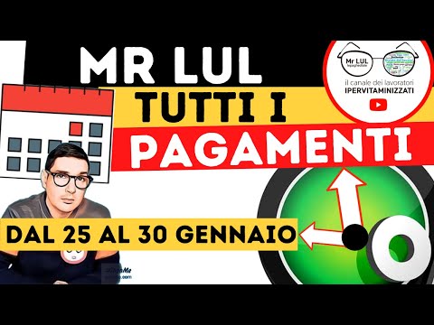 INPS, TUTTI I PAGAMENTI DAL 25 AL 30 GENNAIO...LAVORAZIONI e DATE - rdc cig rem pensioni naspi bonus