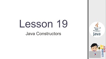 Java Lesson 19 - Java Constructors
