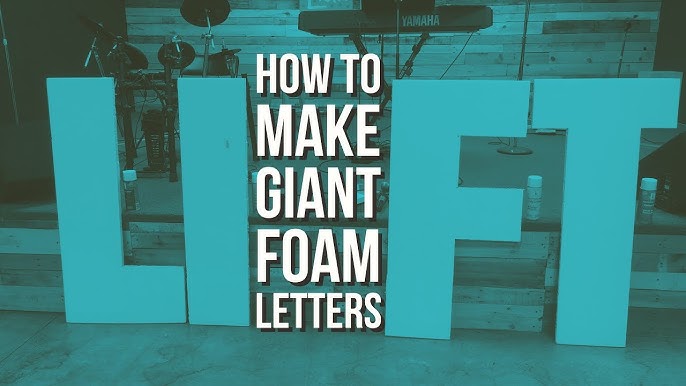 4 Foot Tall Foam Letters