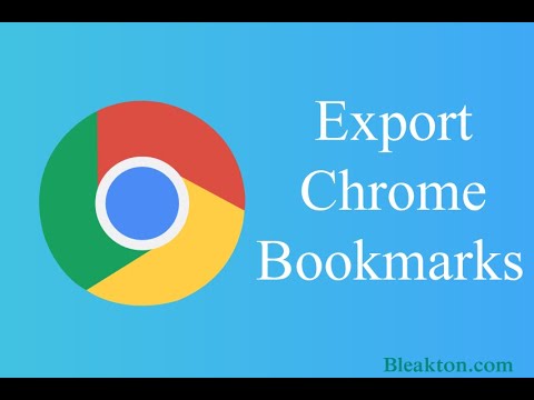 Kako sačuvati bookmarks zabiljeske google chrome