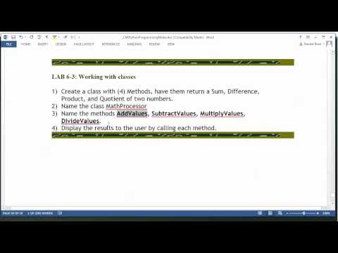 Python Module 06 15 Lab 06 3 Starter