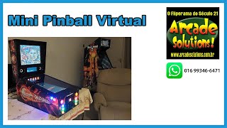Mini Pinball Virtual, 3  monitores, sistema reformulado com 411 mesas..Feito pela Arcade Solutions!
