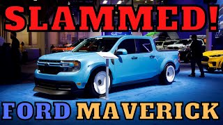 Slammed Ford Maverick! One Of The First Heavily Custom Modified Mini Pickup Trucks! Sema Show Reveal