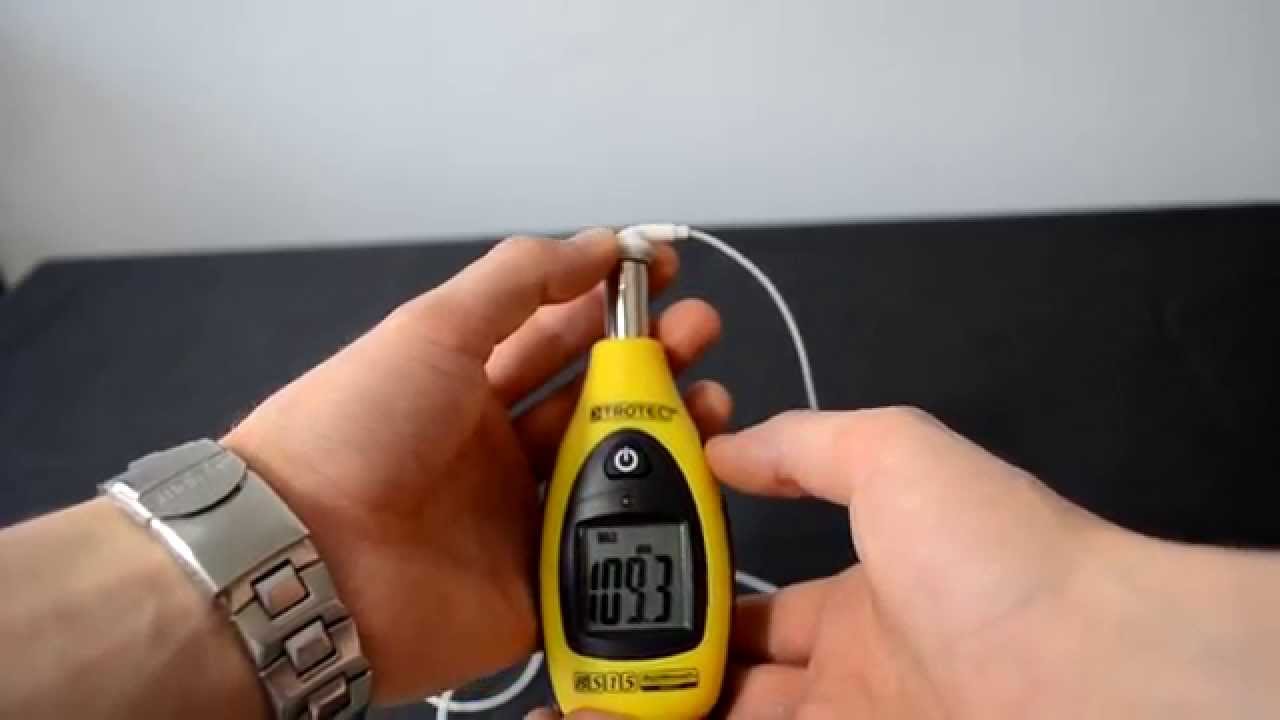 Apple Iphone earbudsearphones SPL dB test + quick review YouTube