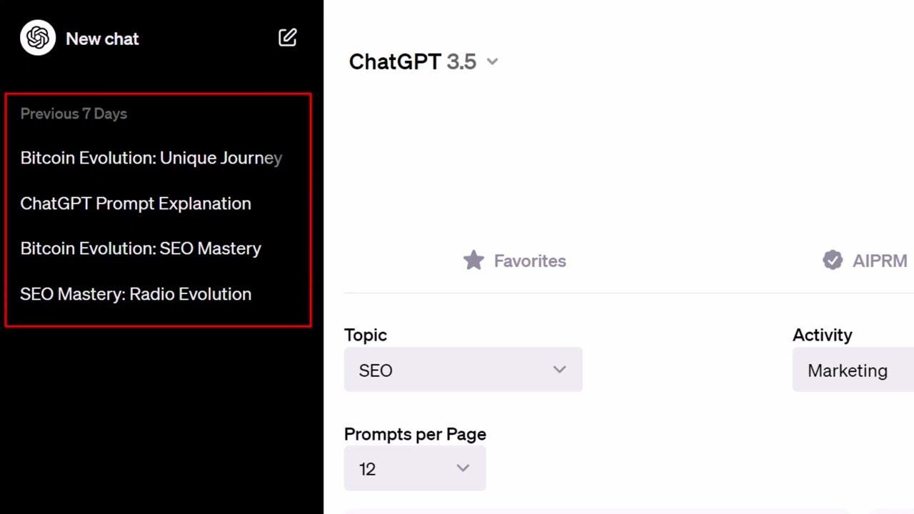 AIPRM 대시보드 개요 · AIPRM