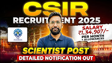 CSIR Recruitment 2025 🔥 #infinityzone #gate2026 