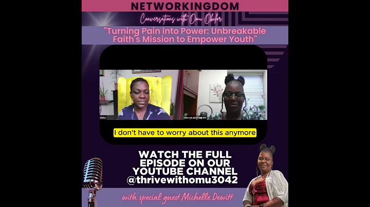 "Turning Pain into Power: Unbreakable Faith's Mission to Empower Youth"