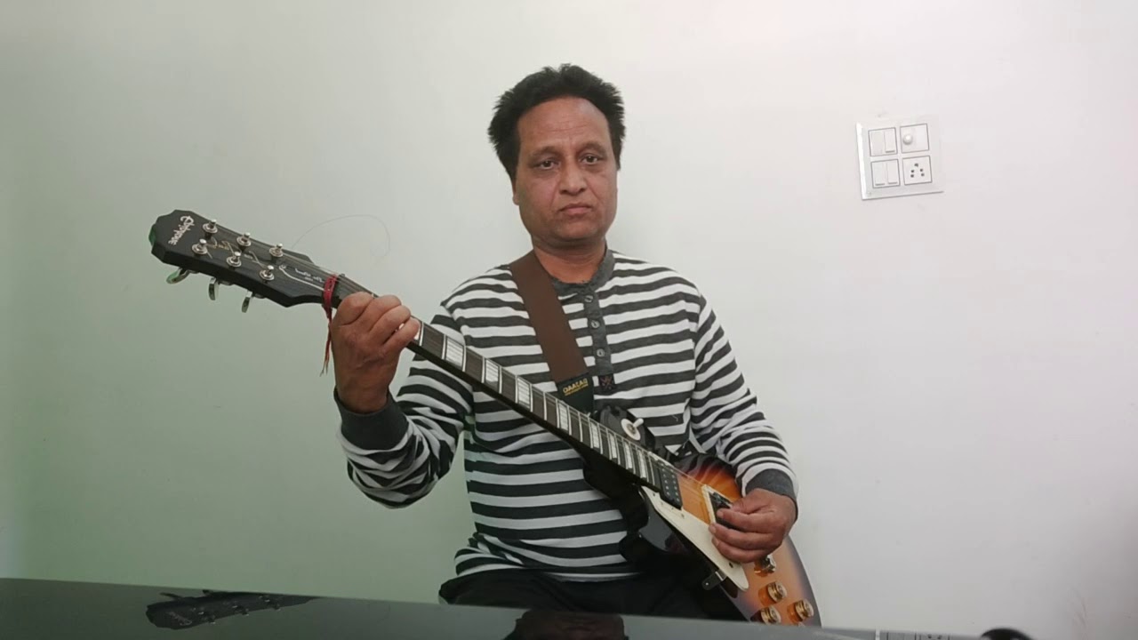 Chand mera dil guitar solo by mukesh mittal