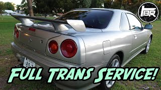 Flushing a transmission the right way on my 1998 R34 Nissan