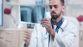 X-Ray Of A Leg Stock Video