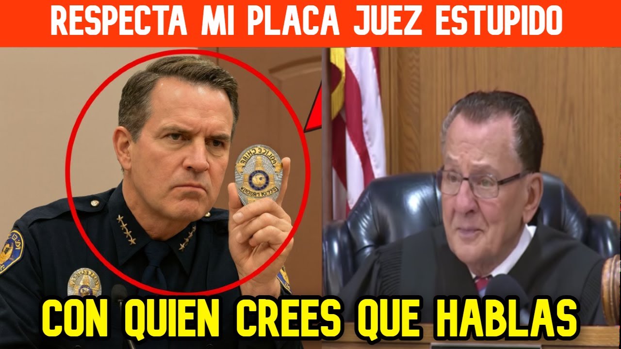 Jefe de policía corrupto muestra su placa al juez Caprio y le quitan la placa para siempre