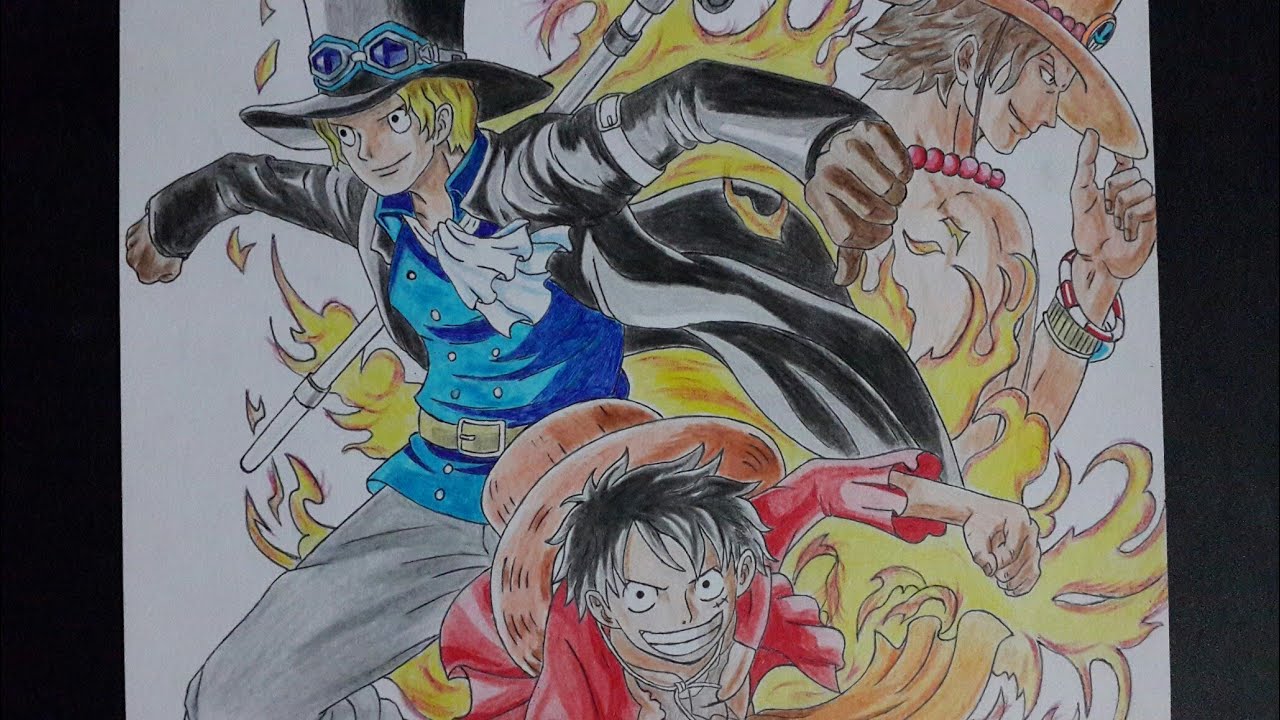 Vẽ 3 Anh Em Luffy - Ace - Sabo Trong One Piece - Youtube