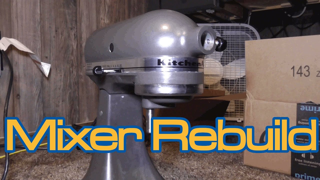 KitchenAid Tilt‑Head Mixer Tear‑Down: Drive Gear & Grease Replacement