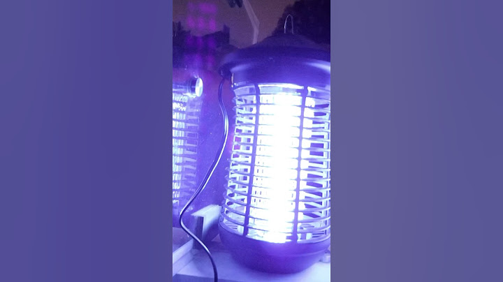 Probando Lámpara Zapper Para Mosquitos