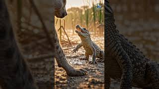 This Baby Crocodile Had NO FEAR 😱🐊 | Wildlife Short  #WildlifeDocumentary #crocodilelife