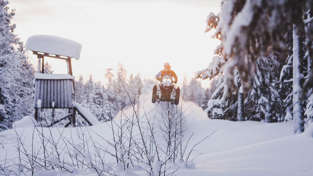Snowmobile in Sweden YouTube