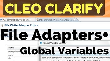 Cleo Clarify: How-to Use Global Variables with File Adapters