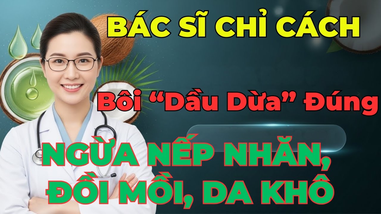 Bác Sĩ Chỉ Cách Dùng Dầu Dừa Cho 3 Loại Da Đúng Cách, Ngừa Nếp Nhăn Đồi Mồi Hiệu Quả Da Mềm Mịn Căng