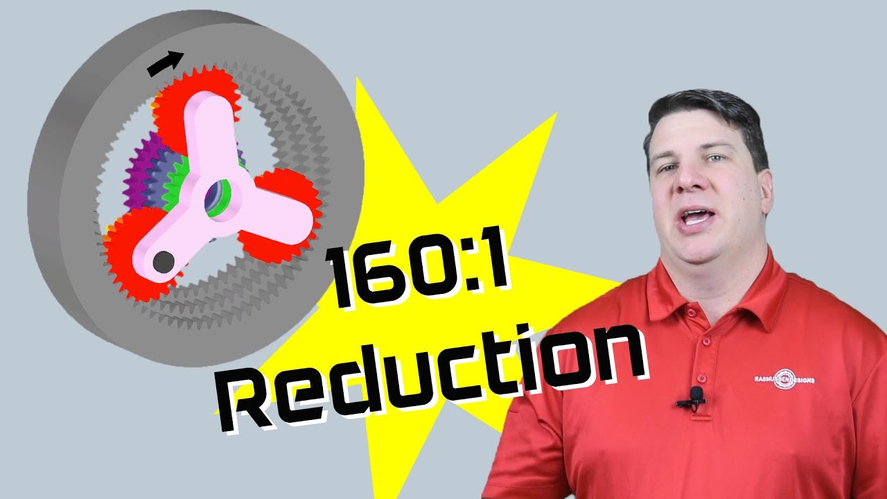 Как добиться значительного снижения скорости с помощью планетарных передач (160:1 и более!)