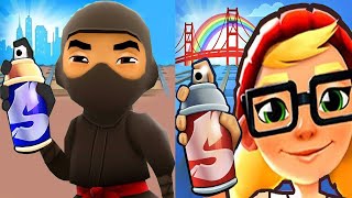Subway Surfers San Francisco 2022 Tricky vs 3D Ninja Subway Jungle Jake Dash Gameplay HD screenshot 4