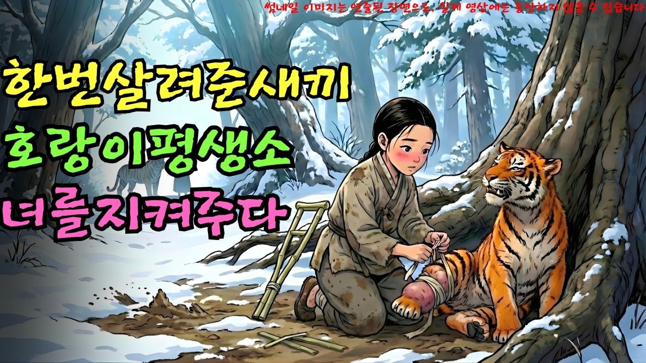 👌잠자기전 듣는 옛날이야기 1시|한 번 살려준 새끼 호랑이, 평생 소녀를 지켜주다ㅣ옛날이야기 ㅣ민담 ㅣ오디오북ㅣ전설ㅣ설화 ㅣ야담