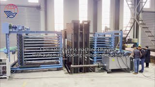 Lting Press Machine 800 Tons 10Layers, With Automatic Loading Unloading Machine.