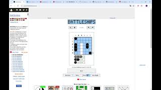 Battleships   Puzzle, rules and example