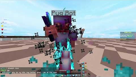 Pov: you are new to jitter clicking so you practice it against a bot in PvpLand (Minecraft PvP)