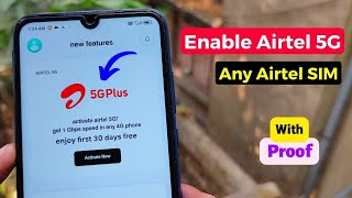Activate Airtel 5G Plus in Any Airtel 4G SIM & Get 5G Speed | Airtel 5G | airtel 5g speed test
