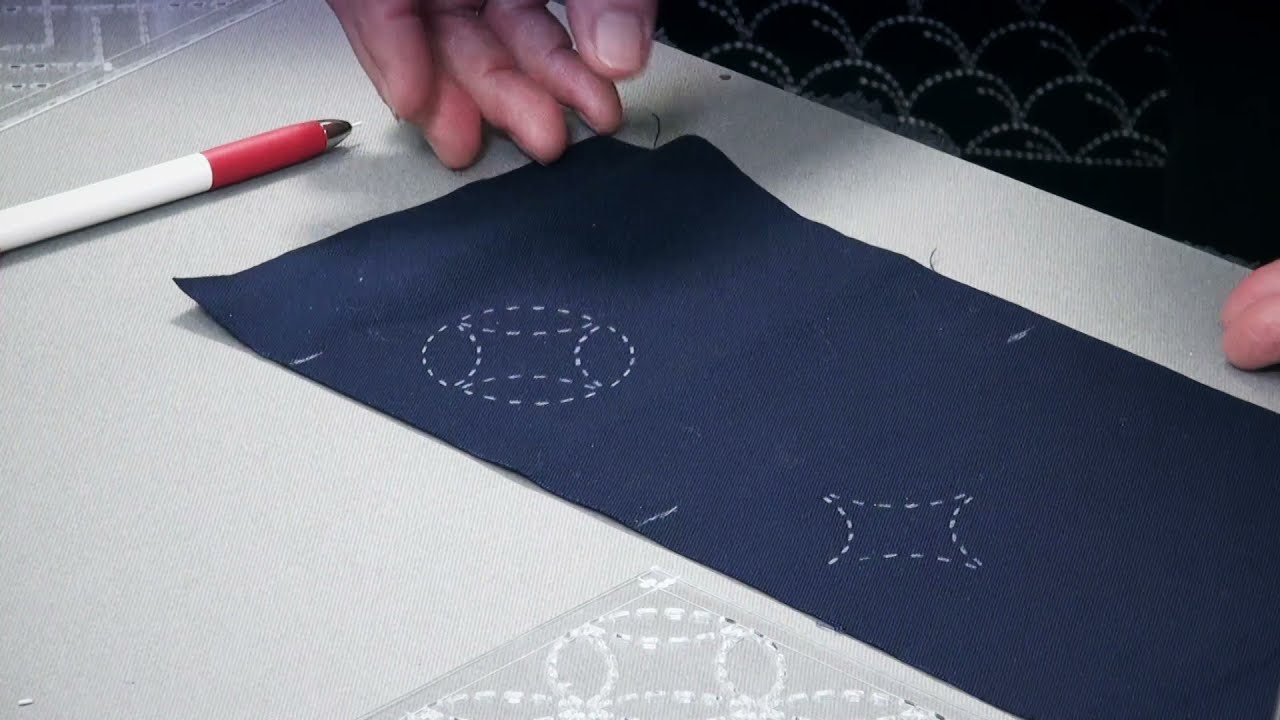 Sashiko Templates - Demonstration
