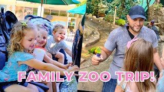 FIRST TIME TAKING OUR TODDLERS TO THE ZOO | FAMILY OF FIVE | DAY IN THE LIFE