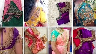 60 Beautiful Short Hand Aari Work Blouse Designs Aari Work Blouse Designs Blouse Designs