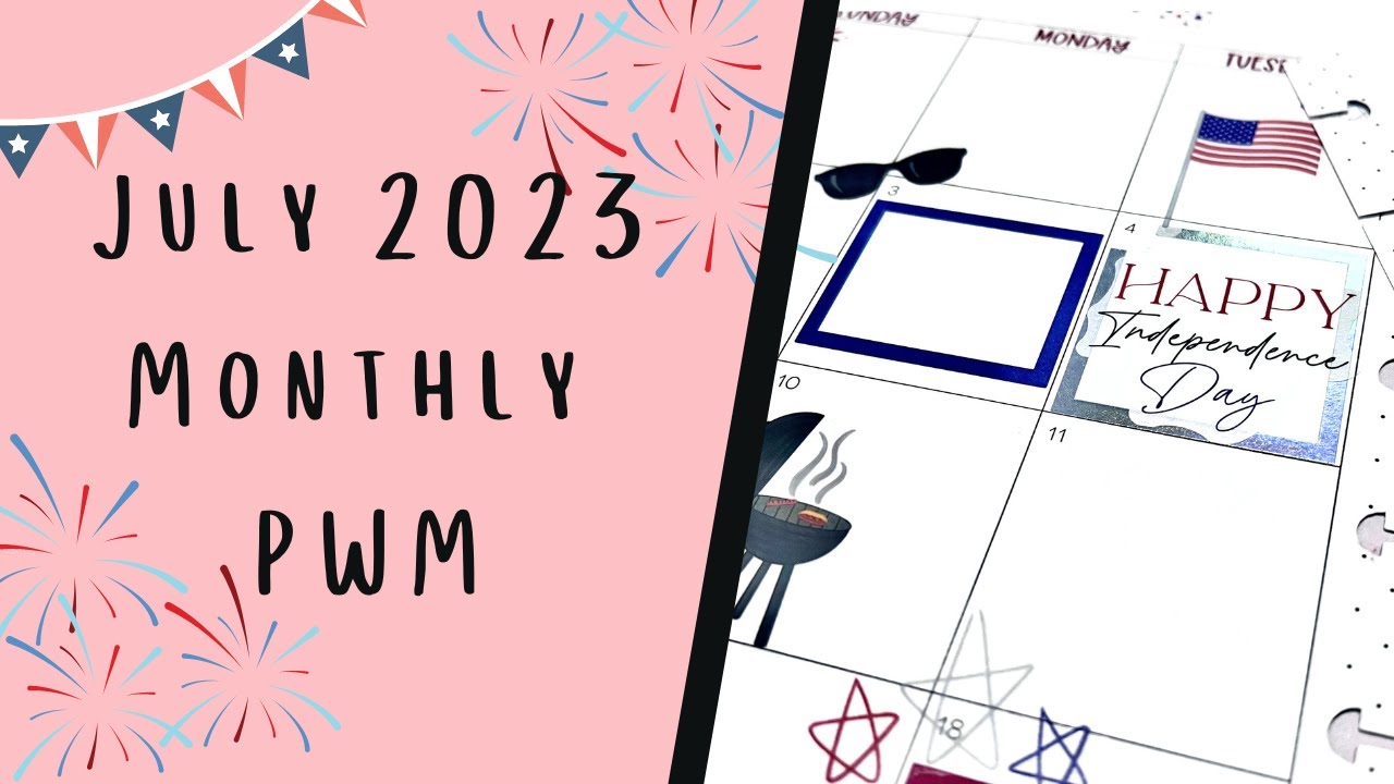 July Plan With Me // Monthly Spread // July 2023