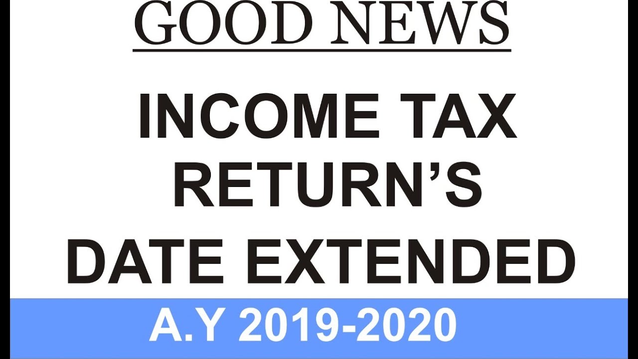 Income Tax Returns Date Extended YouTube